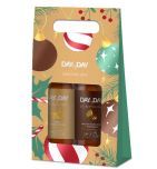 DAYbyDAY Zestaw Balsam Imbir i pomarańcza, Żel Masło kakaowe i Awokado, 2x400 ml