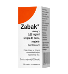 Zabak, 0,25 mg/ml, krople do oczu,(i.row),Delf,Fran, 5 ml