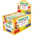 Zdrowy Lizak MniamMniam 12wit2min,b/cukru,pomaran,40szt,disp