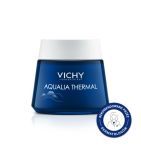 Vichy Aqualia Thermal Spa, nawilżający i regenerujący żel-krem przeciw objawom zmęczenia na noc, 75 ml