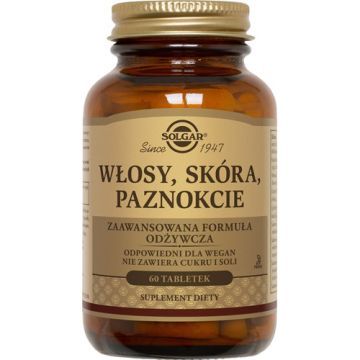 Solgar Formula Wlosy Skora Paznokcie, tabl., 60 szt