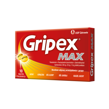 Gripex Max, tabletki powlekane, 10 szt.