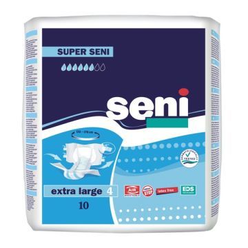 Super Seni, pieluchomajtki dla dorosłych, rozmiar XL, 10 szt.