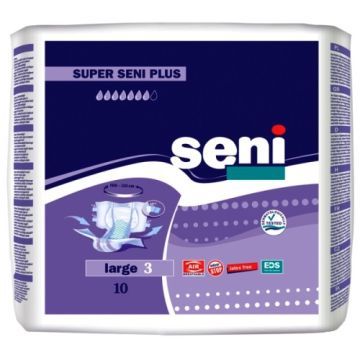 Super Seni Plus, pieluchomajtki dla dorosłych, large, 10 szt.