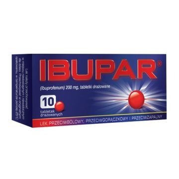 Ibupar, 200 mg, tabletki drażowane, 10 szt.