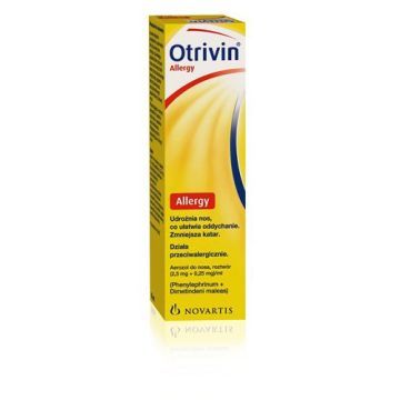 Otrivin Allergy, 2,5mg+0,25mg/ml, aerozol do nosa, 15 ml