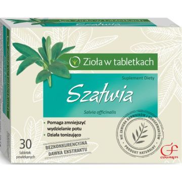 Szałwia, tabletki powlekane, 30 szt.