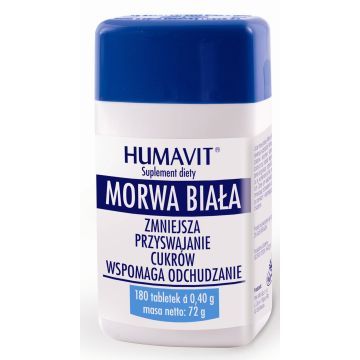 Humavit Morwa Biała, tabletki, 180 szt.