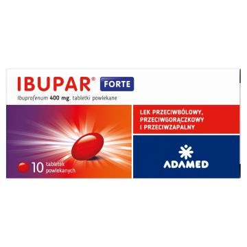 Ibupar forte, 400 mg, tabletki powlekane, 10 sztuk