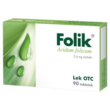 Folik, 0,4 mg, tabletki, 90 szt.