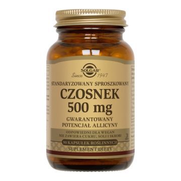Solgar Czosnek Organiczny Standaryz., kaps., 90 szt
