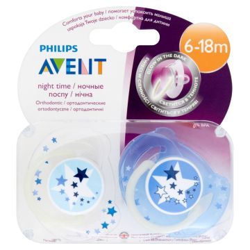 Avent, smocz.,gryzak,sil,6-18m,noc,13117/SCF176/22, 2 szt
