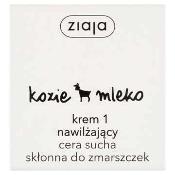 Ziaja Kozie Mleko, krem 1 nawilżający, cera sucha, skłonna do zmarszczek, 50 ml