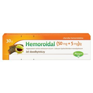 Hemoroidal, (50 mg+5 mg)/g, żel doodbytniczy, 30 g