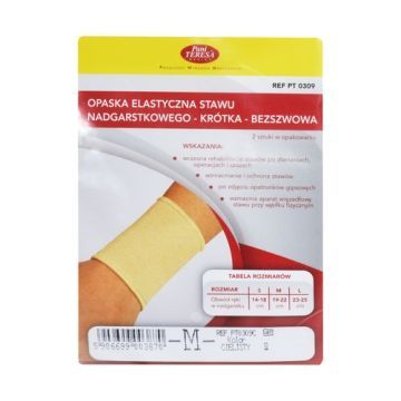 Opaska elast.stawu nadgarst.,PT 0309,bezszwowa,bezowa,rozm.M