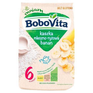 BoboVita, kaszka,ml-ryzowa,bananowa, po 4 m-cu, 230 g