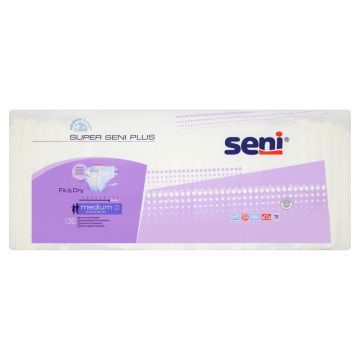 Super Seni Plus, pieluchomajtki dla dorosłych, rozmiar M, 30 szt.