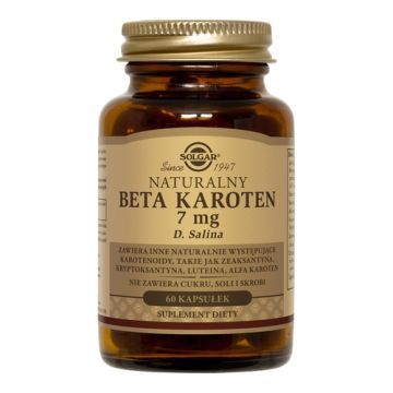 Solgar Naturalny Beta Karoten 7 mg, kaps., 60 szt