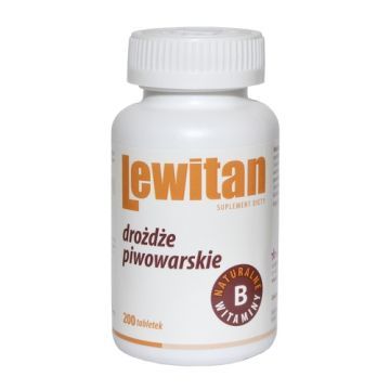Lewitan, drożdże piwowarskie, tabletki, 200 szt.