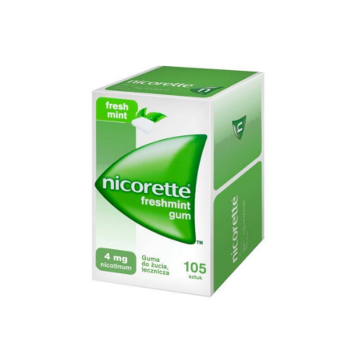 Nicorette Freshmint Gum, 4 mg, guma do żucia, 105 szt.