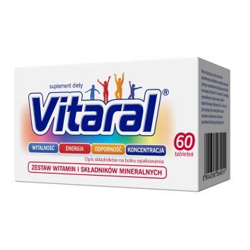 Vitaral, tabletki drażowane, 60 szt.