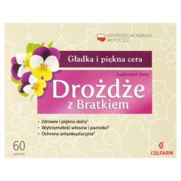 Drożdże z bratkiem, tabletki, 60 szt.