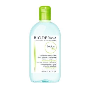 Bioderma Sebium H2O, plyn, micel.,d/oczysz.tw.,demak.,500 ml