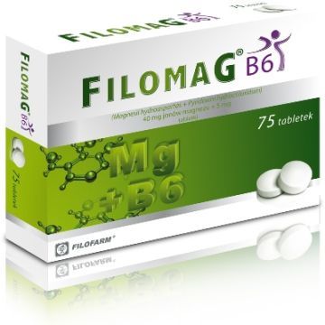 Filomag B6, 40 mg+ 5 mg, tabletki, 75 szt.