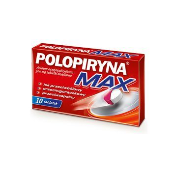 Polopiryna Max, 500 mg, tabletki dojelitowe, 10 szt.