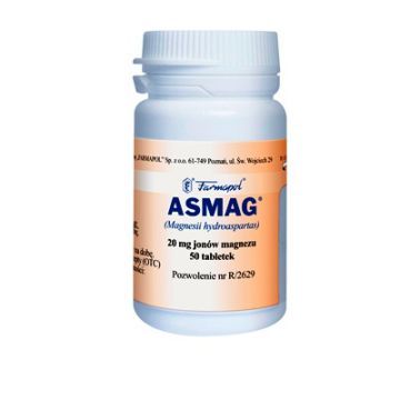 Asmag, 20 mg jonów magnezu, tabletki, 50 szt.