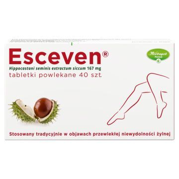 Esceven, 167 mg, tabletki powlekane, 40 szt.