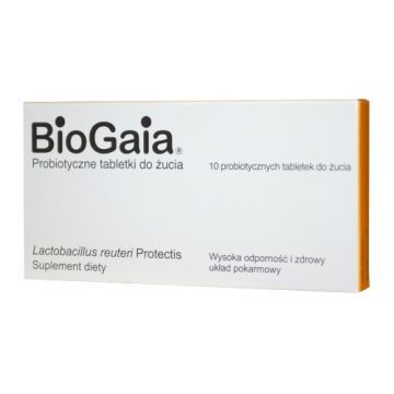 BioGaia, tabletki do żucia, probiotyczne, 10 szt.