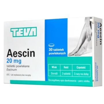 Aescin, 20 mg, tabletki powlekane, 30 szt.