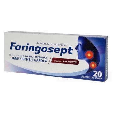 Faringosept, 10 mg, tabletki do ssania, 20 szt.