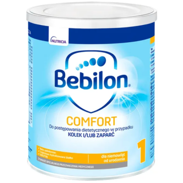 Bebilon Comfort 1, żywność specjalnego przeznaczenia medycznego dla niemowląt od urodzenia, 400 g