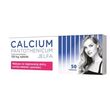 Calcium pantothenicum Jelfa, 100 mg tabletki, 50 szt.