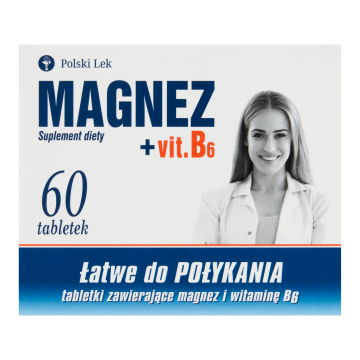 Magnez + Vit.B6, tabl.,(Polski Lek), 60 szt