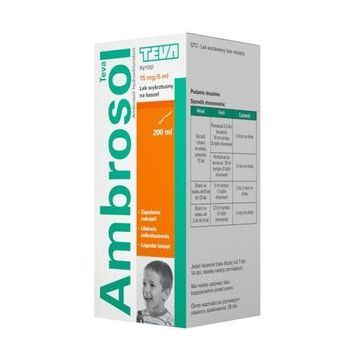 Ambrosol Teva, 15 mg/5 ml, syrop, 200 ml