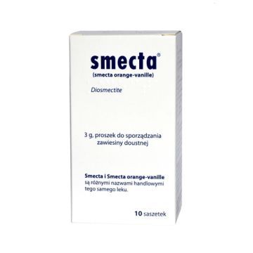 Smecta, proszek do przygotowania zawiesiny doustnej, 10 saszetek (import równoległy, InPharm).