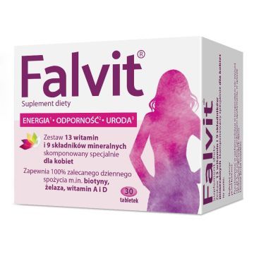 Falvit, tabletki drażowane, 30 szt.