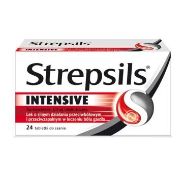 Strepsils Intensive, 8,75 mg, tabl.do ssania,24 szt,bl