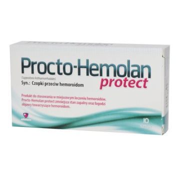 Procto-Hemolan Protect, czopki, 10 szt.