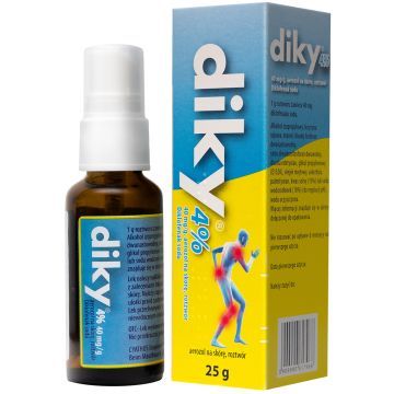 Diky 4%,(40 mg/g), aerozol na skórę, 25 g (30 ml)