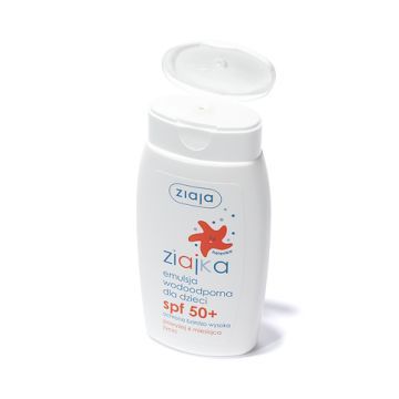 Ziajka, emulsja wodoodporna dla dzieci, SPF 50+, 125 ml