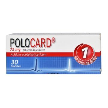 Polocard, 75 mg, tabletki dojelitowe, 30 szt.