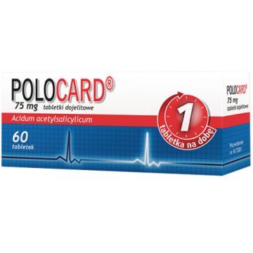 Polocard, 75 mg, tabletki dojelitowe, 60 szt.