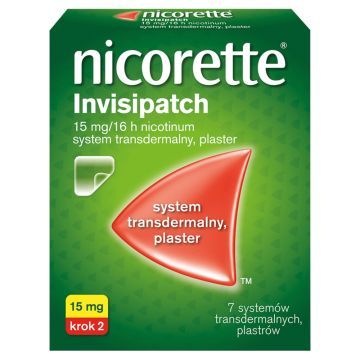 Nicorett invisipatch, 15 mg, plastry transdermalne, 7 szt.