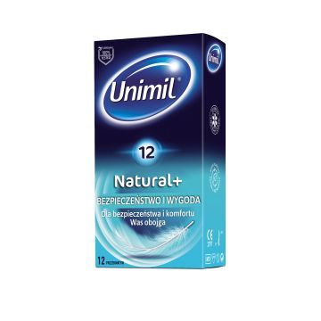 Unimil Natural, prezerwatywy lateksowe, 12 szt.