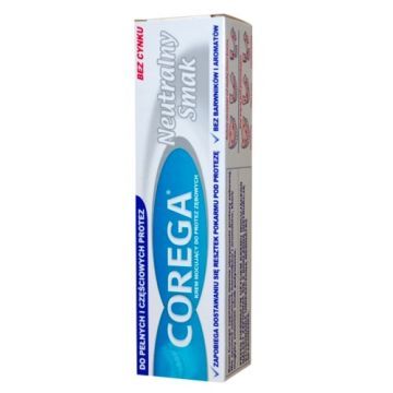 Corega Super Mocny Neutralny Smak, krem do protez, 40 g