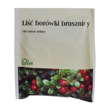 Liść borówki brusznicy, zioło pojedyncze, 50 g (Flos)